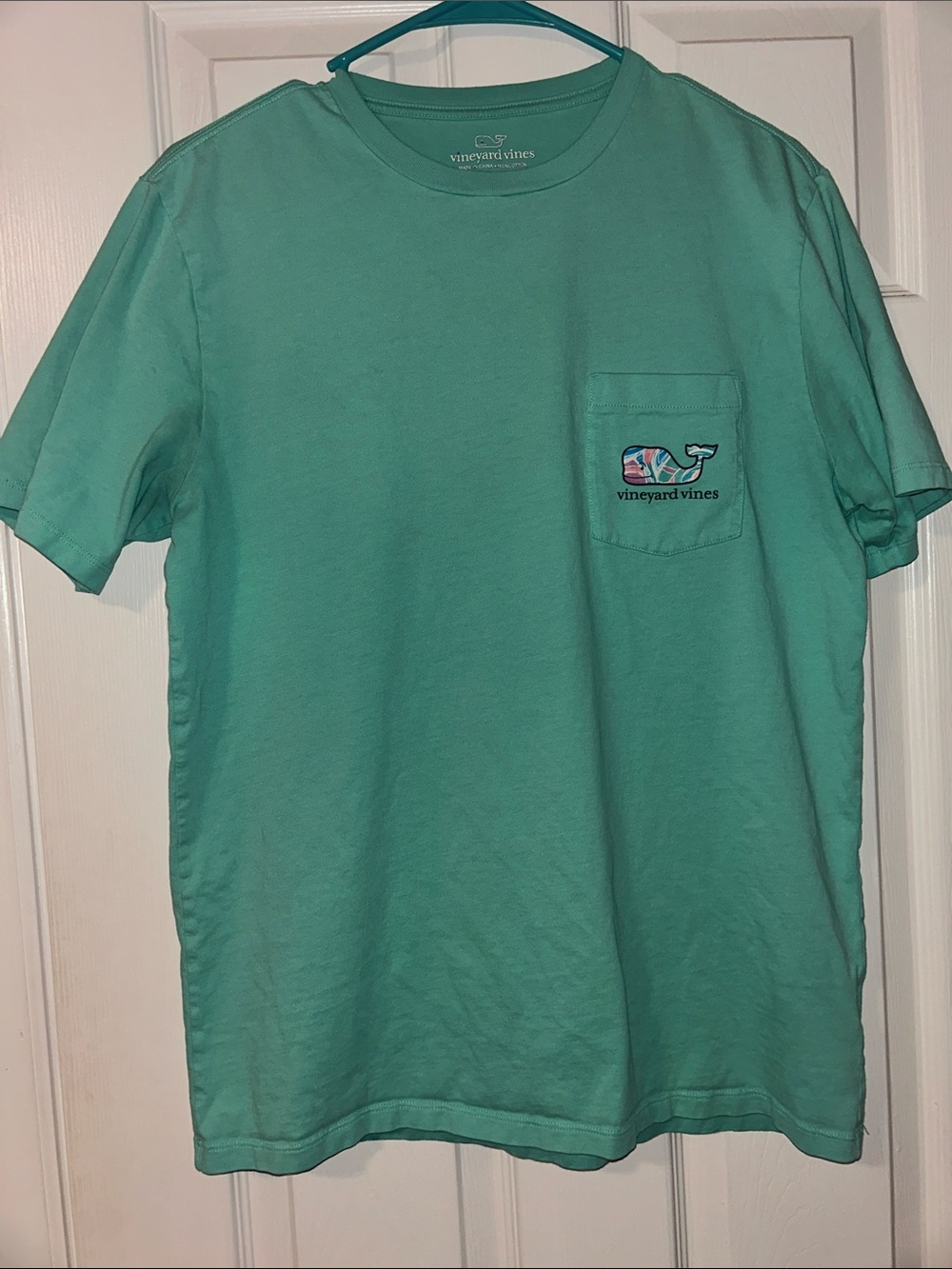 Vineyard Vines Short-Sleeve Pocket Tee in Seafoam